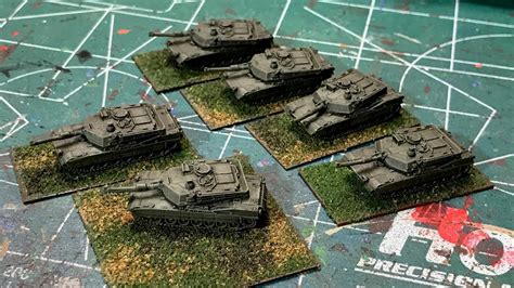 6mm Cold War - Painting US M1A2 Tanks from GHQ - YouTube