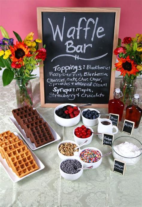 Cake Mix Waffles {+ Party Planning Tips} | Recipe | Waffle bar, Brunch ...