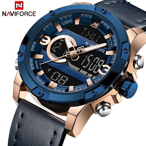 NAVIFORCE Men Sport Watches Male Top Luxury Brand Quartz Digital Clock ...