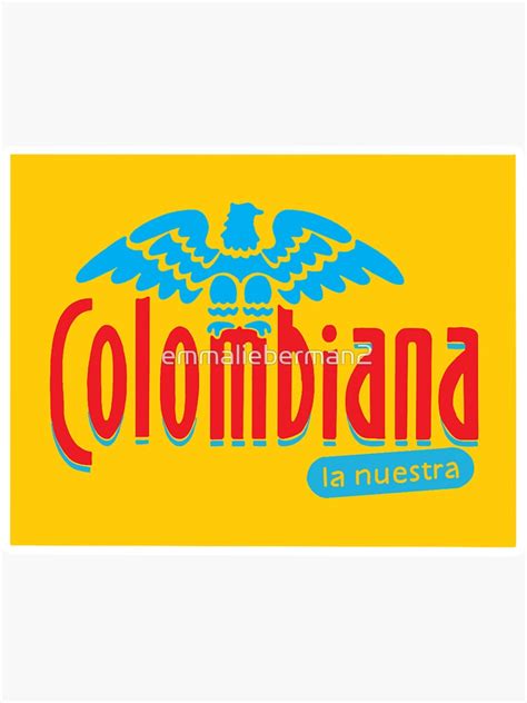 "Colombiana soda logo" Sticker for Sale by emmalieberman2 | Redbubble