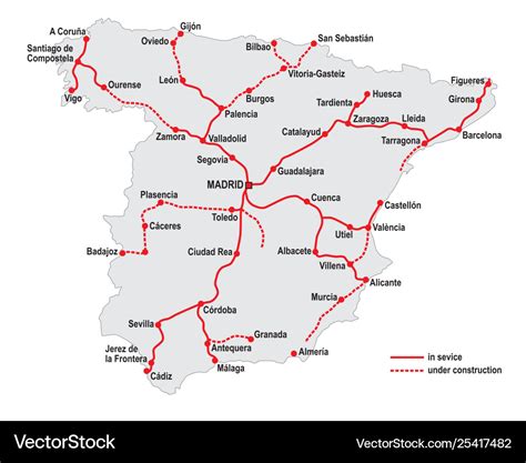 Spain High Speed Rail Network Map – Get Latest Map Update