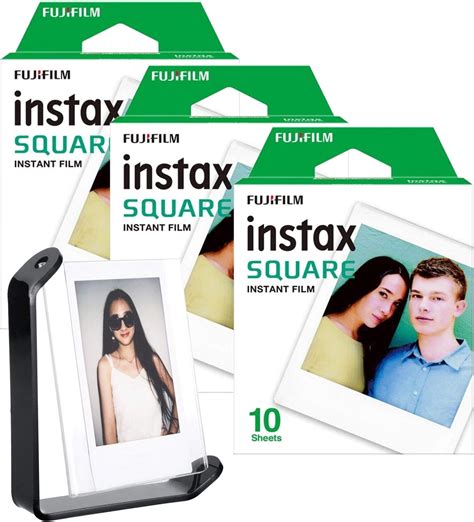 Fujifilm Instax SQUARE Instant Film 30 Pack with Acrylic Frame – BigaMart