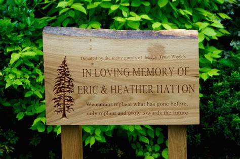 Engraved Wooden Memorial Plaques | MakeMeSomethingSpecial