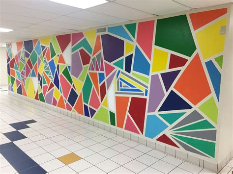 Elementary Wall Mural | School wall art, School wall art ideas, Mural ...