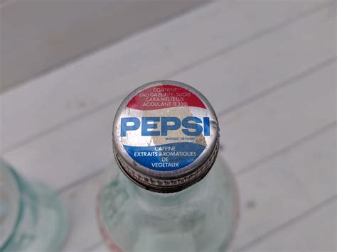 French Pepsi / Pepsi-cola Bottle From the 1980s Complete With Metal ...