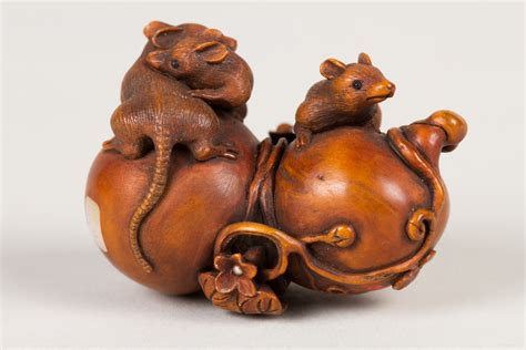Netsuke of Gourd and Mice | Japan | Edo (1615–1868) or Meiji period (1868–1912) | The Met