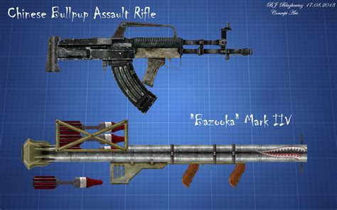 Chinese bullpup and Bazooka Concept Fallout Weapons, Fallout Mods ...