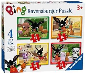 Ravensburger Bing Bunny 4 in a Box (12, 16, 20, 24pc) Jigsaw Puzzles: Amazon.co.uk: Toys & Games