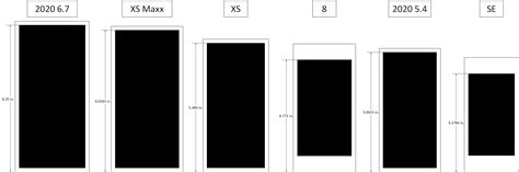 I made a size comparison with the 2020 iPhone devices : iphone