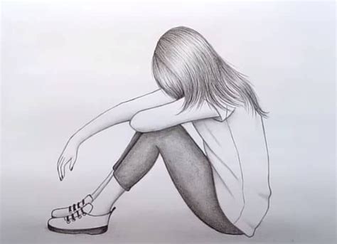 Drawing of a sad girl easy with this how-to video and step-by-step ...