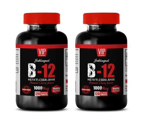 energy boost natural vitamin b12 - METHYLCOBALAMIN B-12 - brain boost 2 BOTTLE - Dietary Supplements