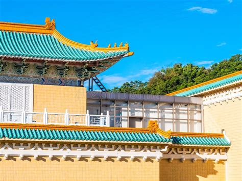 Beautiful Architecture Building Exterior of National Palace Museum in Taipei Taiwan Stock Image ...