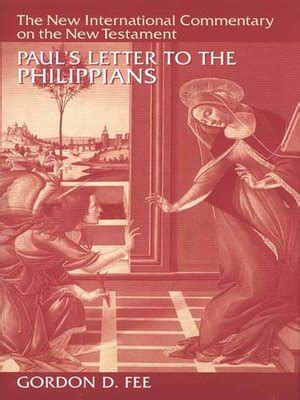 Paul's Letter to the Philippians by Gordon D. Fee · OverDrive: ebooks ...