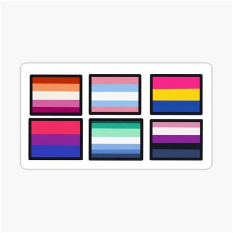 "Pride flags :)))" Sticker by stickersflow | Redbubble