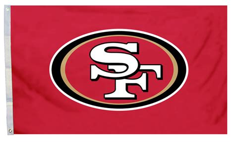 Buy San Francisco 49ers - 3' x 5' NFL Polyester Flag (Logo Design ...