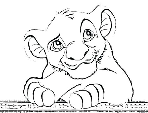 Baby Lion Coloring Pages at GetColorings.com | Free printable colorings pages to print and color