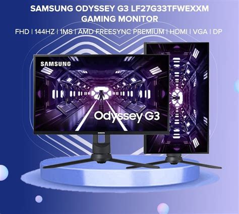 Samsung Odyssey G3 24 inch Gaming Monitor, Computers & Tech, Parts ...