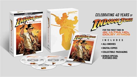 Indiana Jones 4-Movie Collection 4K Release Details | Seat42F