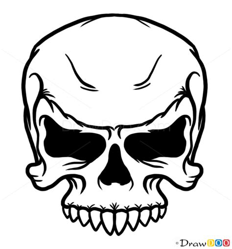 Angry Skull Tattoo