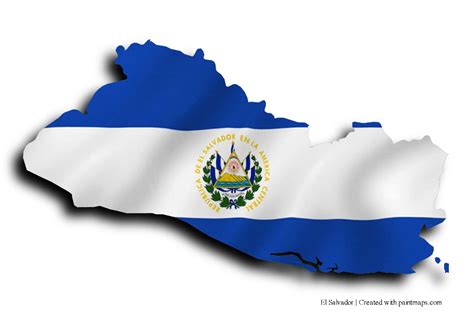 Bandera de El Salvador (en el mapa de El Salvador) El Salvador Flag, El Divo, World Thinking Day ...