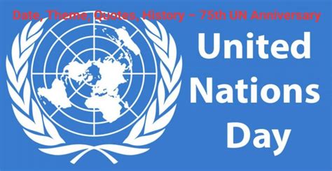 United Nations Day 2020 Date, Theme, Quotes, History – 75th UN Anniversary