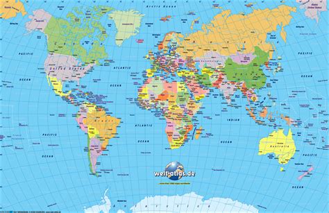 Large Printable World Map Pdf Download