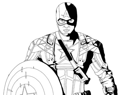 Captain America The First Avenger | Superhero Coloring Pages | Superhero coloring pages ...
