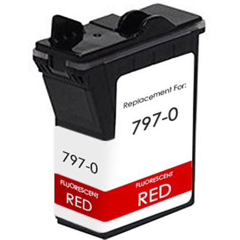 Pitney Bowes 797-0 Fluorescent Red Ink Cartridge | Needink.com