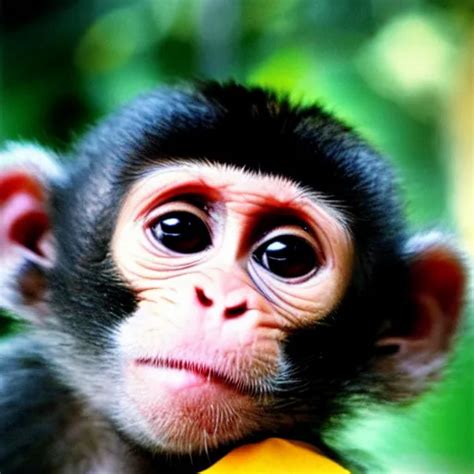 Baby Monkey Smiling