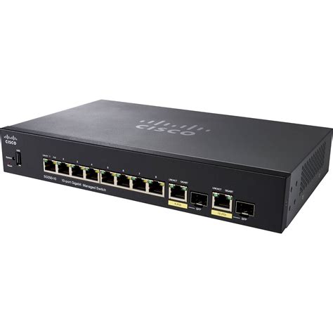 Cisco SG350-10 10-Port Gigabit Managed Switch SG350-10-K9-NA B&H