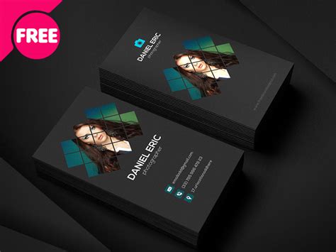 Free PSD - Best Photographer Business Card Template | free psd | UI ...