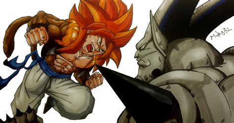 Gogeta SSJ4 Vs Omega Shenron by MikeES on DeviantArt