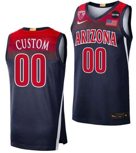 [Hot] Order New Custom Arizona Wildcats Jersey Navy Elite