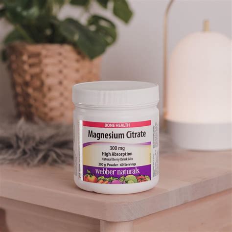 Magnesium Citrate High Absorption Powder | Webber Naturals Canada