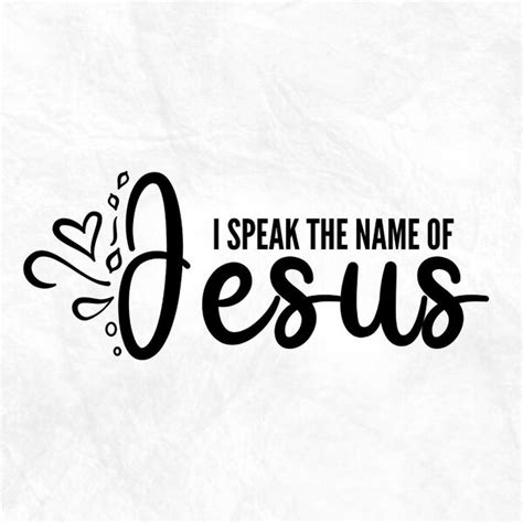 I Speak the Name of Jesus Cards Paper - Etsy