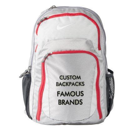 Custom Personalized Nike® Backpack Blank Template | Zazzle.com | Backpacks, Nike sports bag ...