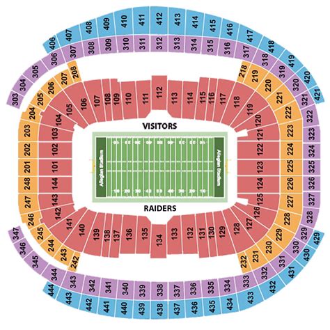 Allegiant Stadium Seating Chart + Rows, Seats and Club Seats