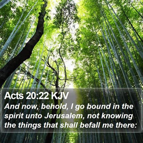 Acts 20:22 KJV Bible Verse Images