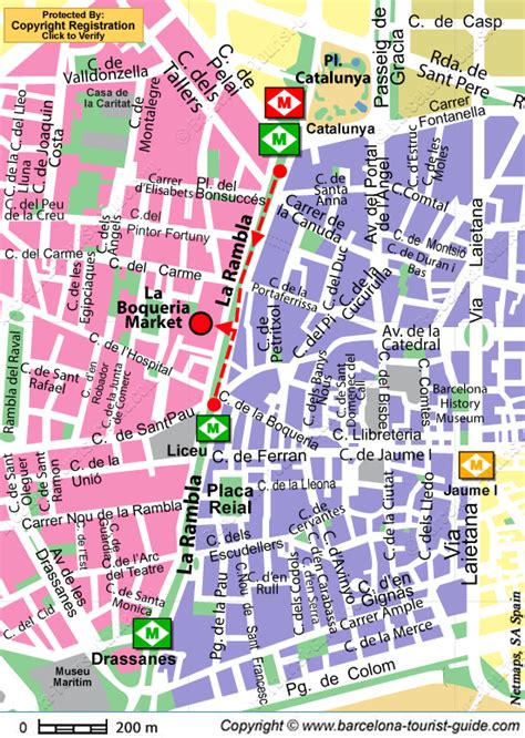 La Boqueria Market Location Map