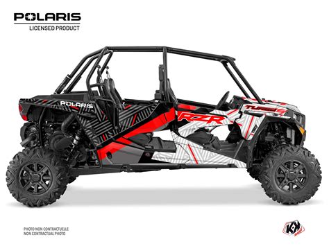 Polaris RZR Turbo S 4 doors UTV Epik Graphic Kit White | Kutvek