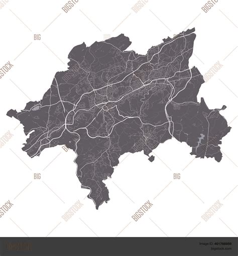 Wuppertal Map. Vector & Photo (Free Trial) | Bigstock