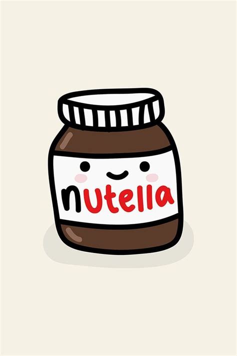 I love nutella | Kawaii doodles, Nutella, Cute food drawings