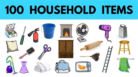 100 Household Items | Learn English Vocabulary | Learn Useful ...