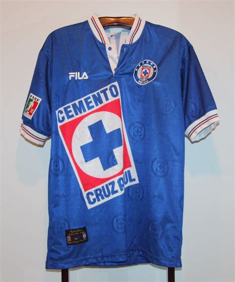 Cruz Azul Home football shirt 1997 - 1998. Added on 2015-05-19, 11:19