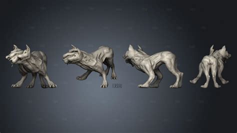 Mythos Monsters Hound of Tindalos | 3d stl model for CNC