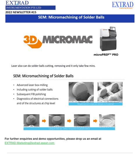 SEM: Micromachining of Solder Balls – LT Resources