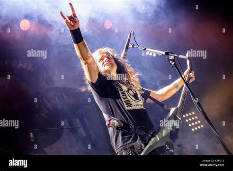 The German thrash metal band Kreator performs a live concert at Rockefeller in Oslo. Here ...