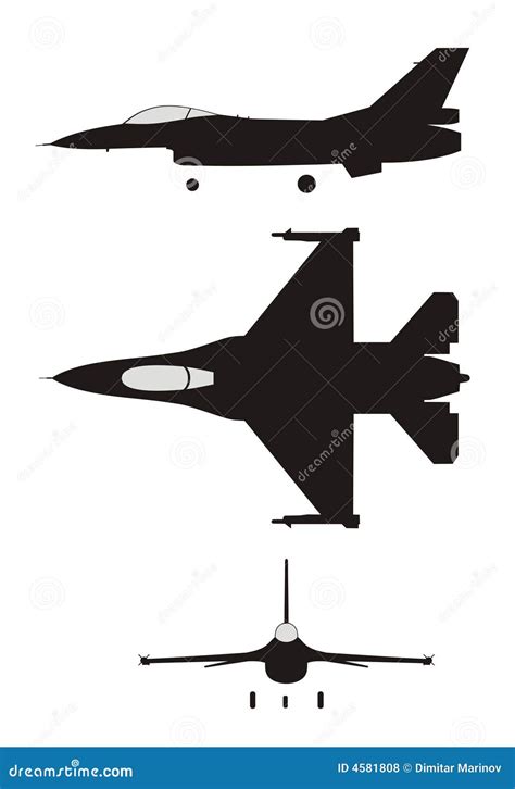 F-16 Vector Illustration | CartoonDealer.com #4581808