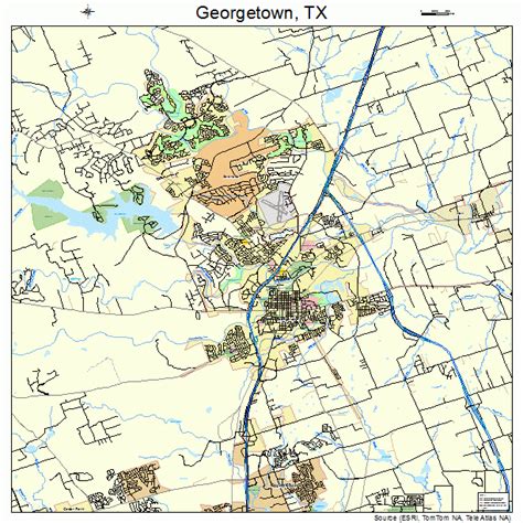 Georgetown Texas Street Map 4829336