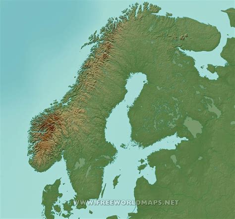 Free Printable Maps of Scandinavia